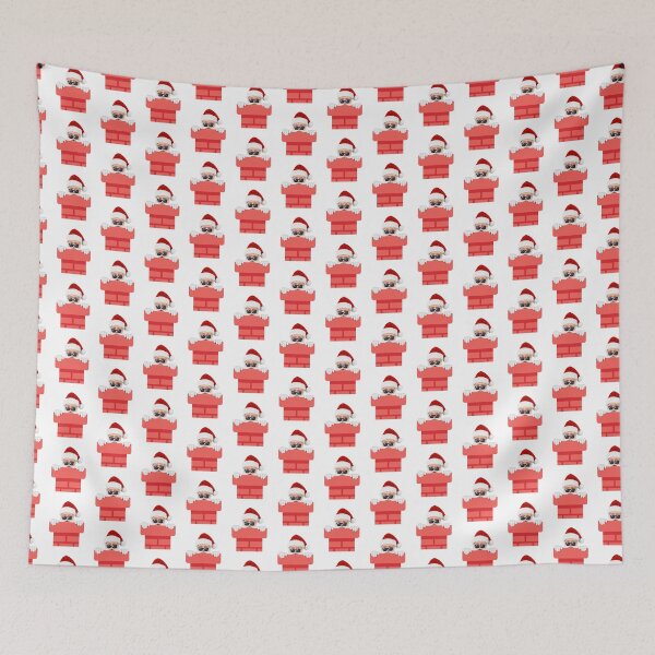 Item preview, Santa Claus peaking from the chimney designed and sold by kocakashop.
