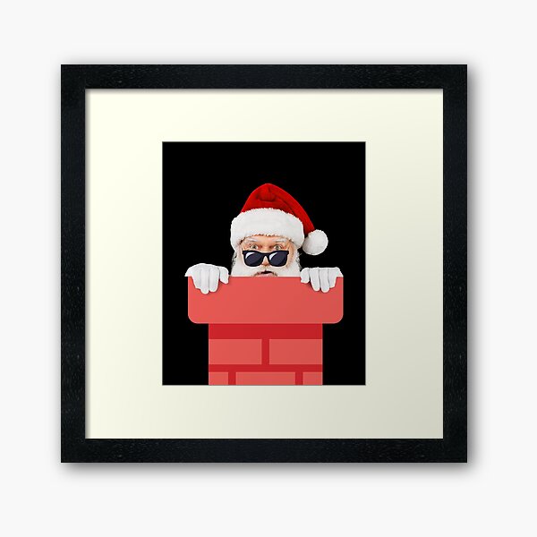 Item preview, Santa Claus peaking from the chimney designed and sold by kocakashop.