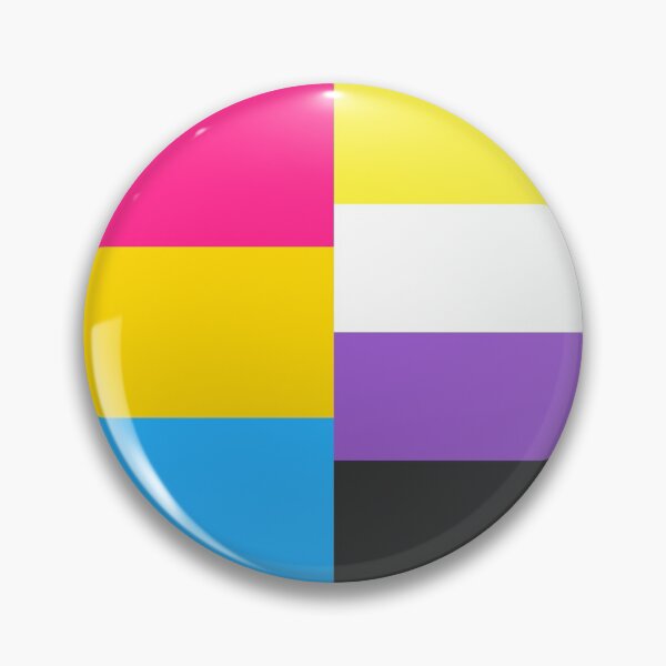 Item preview, Pansexual + Nonbinary Flags designed and sold by neopronouns.