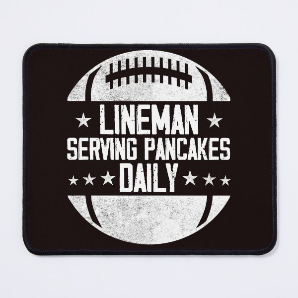Item preview, Mens Lineman Serving Pancakes Daily Football Offensive Lineman designed and sold by BobbieLane.