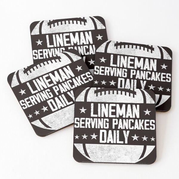 Item preview, Mens Lineman Serving Pancakes Daily Football Offensive Lineman designed and sold by BobbieLane.