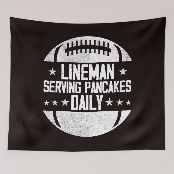 Item preview, Mens Lineman Serving Pancakes Daily Football Offensive Lineman designed and sold by BobbieLane.