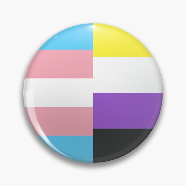 Item preview, Trans + Nonbinary Flags designed and sold by neopronouns.