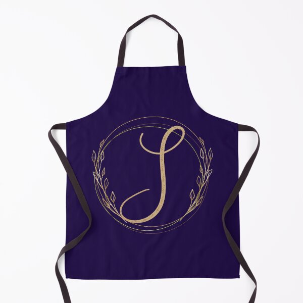 Item preview,  Letter S - Gold Leaves on blue background designed and sold by Rionda.