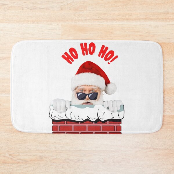 Item preview, Santa Claus peaking from the chimney Ho Ho Ho! designed and sold by kocakashop.