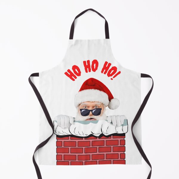 Item preview, Santa Claus peaking from the chimney Ho Ho Ho! designed and sold by kocakashop.