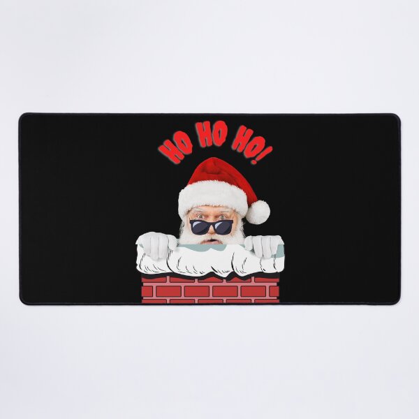Item preview, Santa Claus peaking from the chimney Ho Ho Ho! designed and sold by kocakashop.