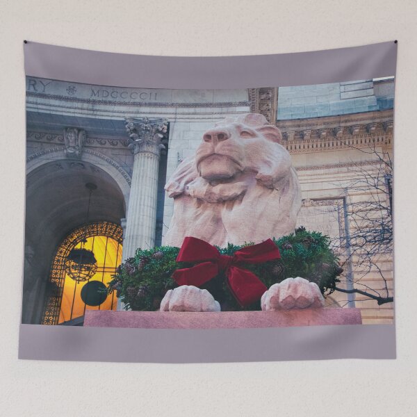 Item preview, Christmas in NYC, New York Public Library Lion designed and sold by ILD-Photography.