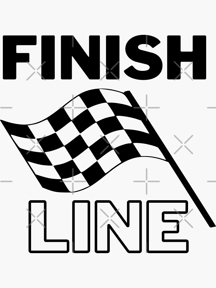 Finish Line' Sticker