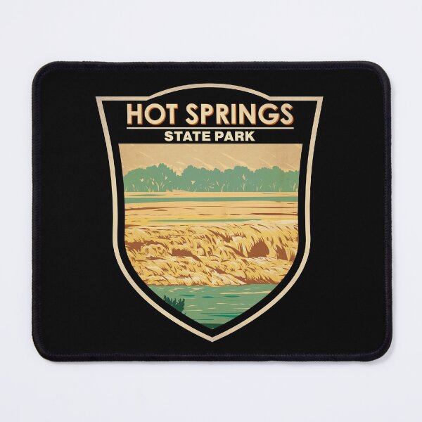 Item preview, Hot Springs State Park Wyoming Badge designed and sold by KrisSidDesigns.