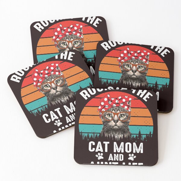 Item preview, Vintage Rockin' the Cat Mom and Aunt Life Mother's Day Gift designed and sold by BobbieLane.