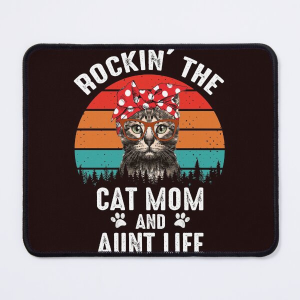 Item preview, Vintage Rockin' the Cat Mom and Aunt Life Mother's Day Gift designed and sold by BobbieLane.