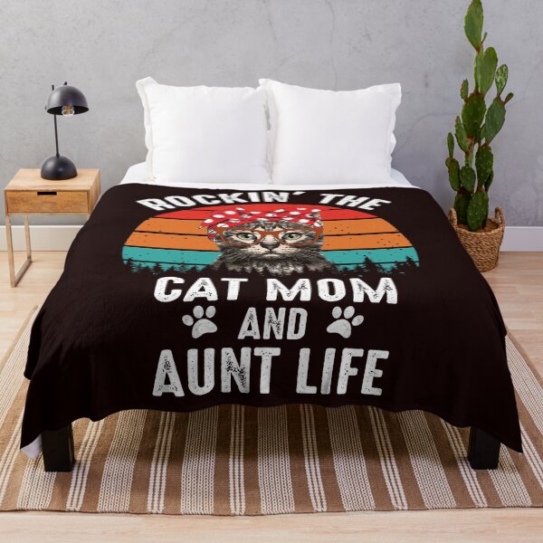 Item preview, Vintage Rockin' the Cat Mom and Aunt Life Mother's Day Gift designed and sold by BobbieLane.