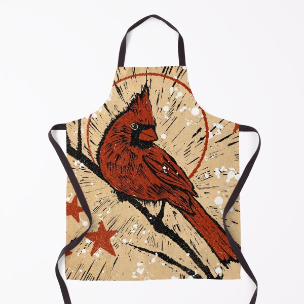 Item preview, Woodcut Cardinal designed and sold by Mary Traverse.