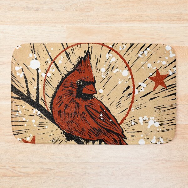 Item preview, Woodcut Cardinal designed and sold by Mary Traverse.