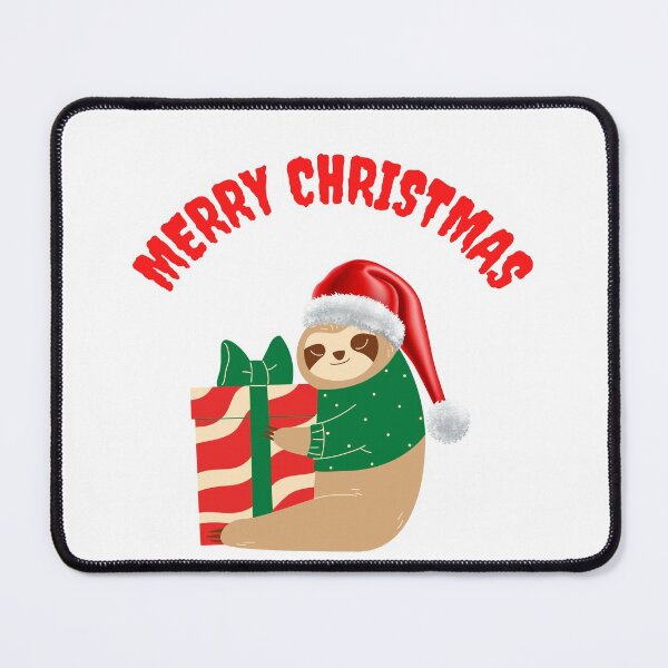 Item preview, Happy Sloth with a Present Merry Christmass designed and sold by kocakashop.