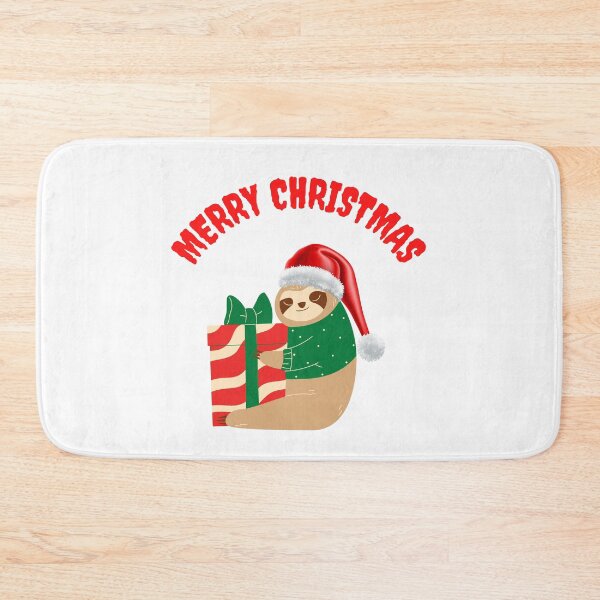 Item preview, Happy Sloth with a Present Merry Christmass designed and sold by kocakashop.