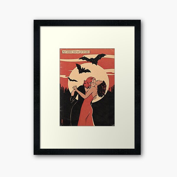 dancing in the dark Framed Art Print