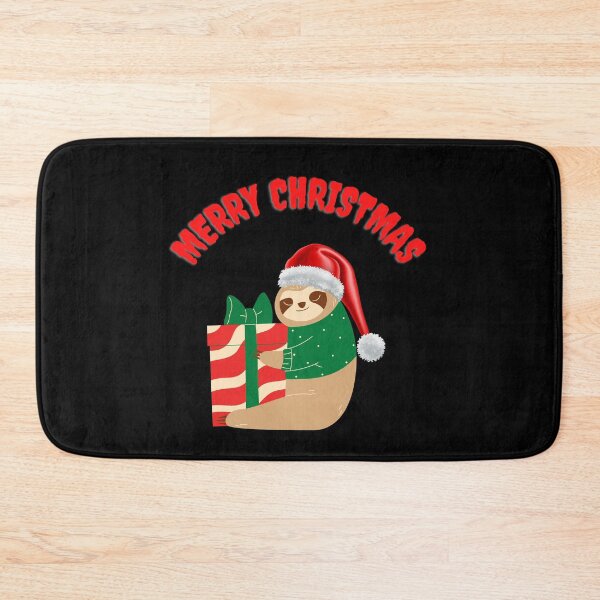 Item preview, Happy Sloth with a Present Merry Christmass designed and sold by kocakashop.
