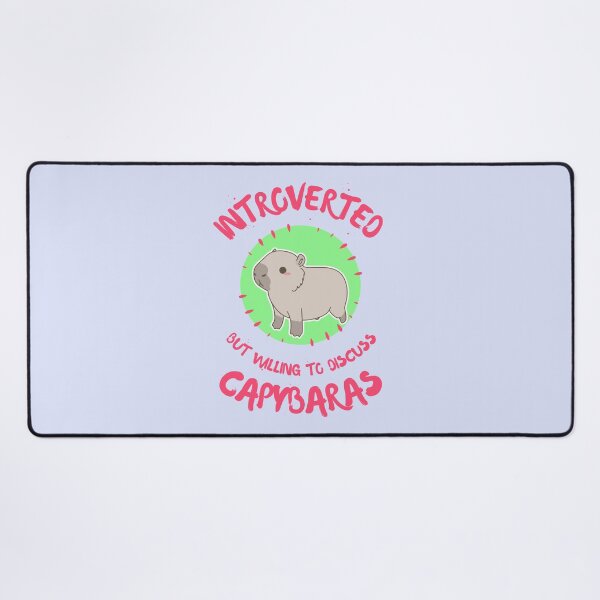 Item preview, Introverted but Willing to Discuss Capybaras Cute Kawaii designed and sold by Artventurous.