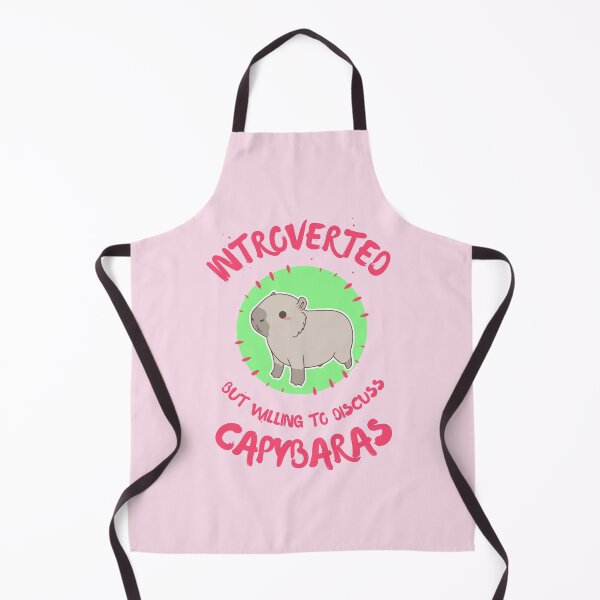 Item preview, Introverted but Willing to Discuss Capybaras Cute Kawaii designed and sold by Artventurous.