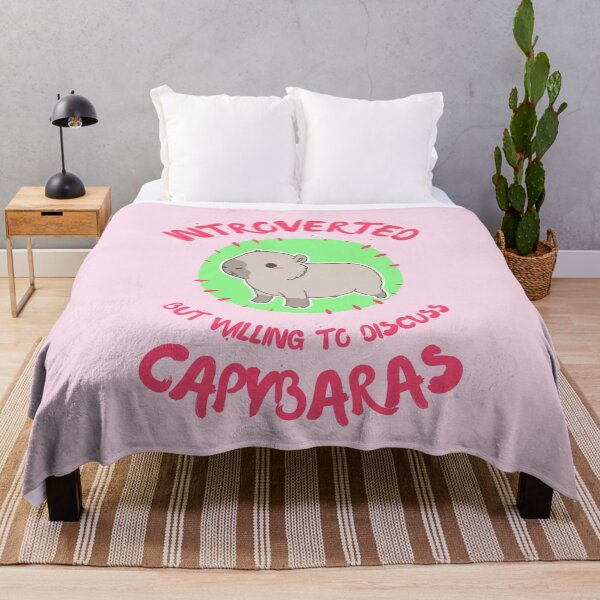 Item preview, Introverted but Willing to Discuss Capybaras Cute Kawaii designed and sold by Artventurous.