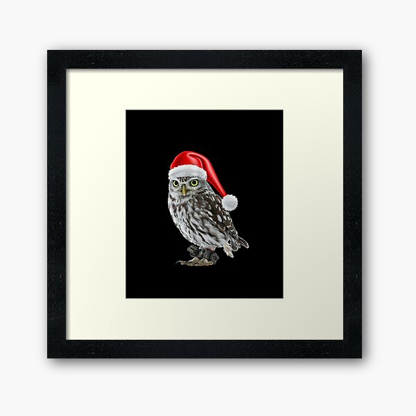 Item preview, Owl with Christmas Hat designed and sold by kocakashop.