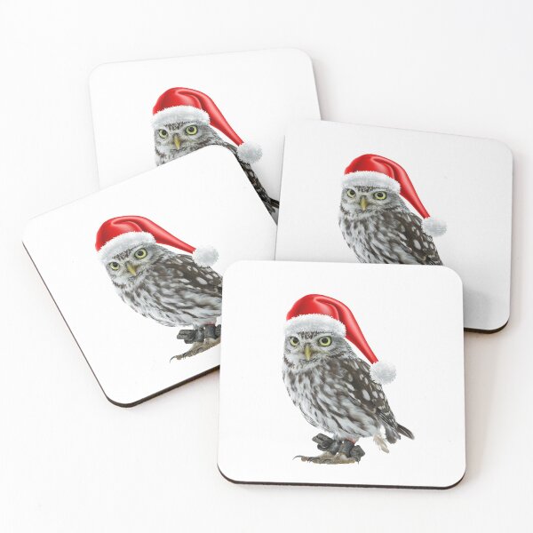Item preview, Owl with Christmas Hat designed and sold by kocakashop.