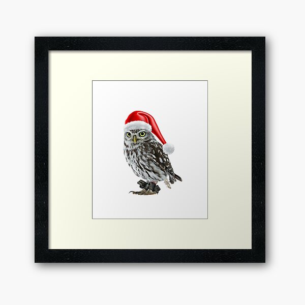 Item preview, Owl with Christmas Hat designed and sold by kocakashop.