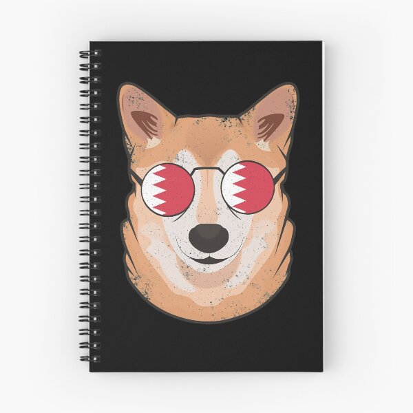 Item preview, Vintage Patriotic Shiba Inu Bahraini Flag designed and sold by feether-store.
