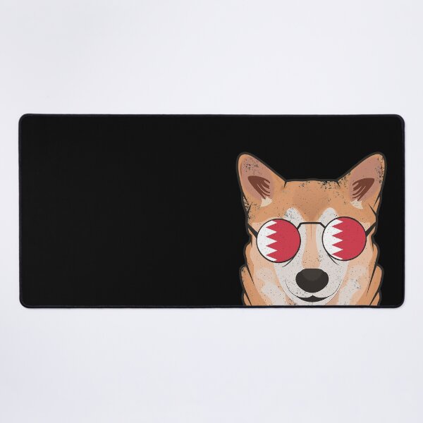 Item preview, Vintage Patriotic Shiba Inu Bahraini Flag designed and sold by feether-store.