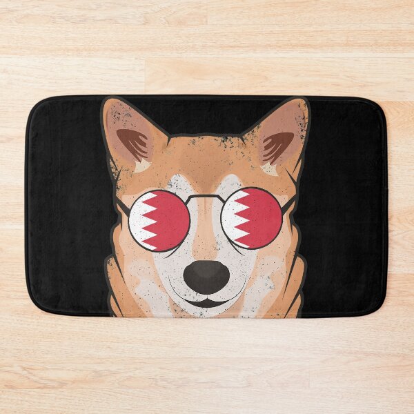 Item preview, Vintage Patriotic Shiba Inu Bahraini Flag designed and sold by feether-store.