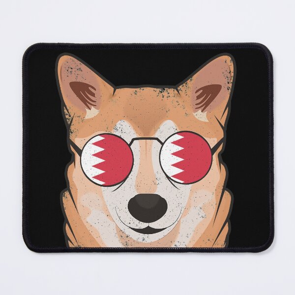 Item preview, Vintage Patriotic Shiba Inu Bahraini Flag designed and sold by feether-store.
