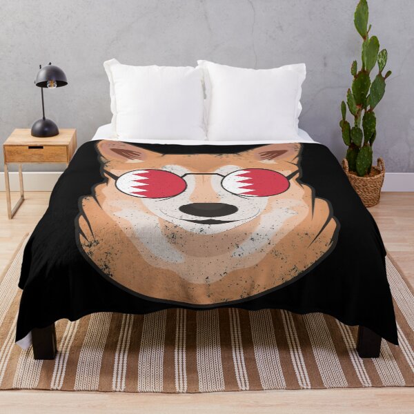 Item preview, Vintage Patriotic Shiba Inu Bahraini Flag designed and sold by feether-store.