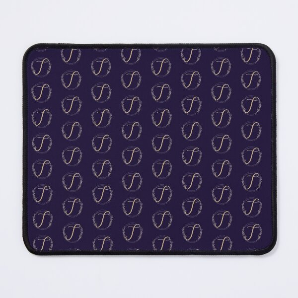 Item preview,  Letter T - Gold Leaves blue - pattern designed and sold by Rionda.