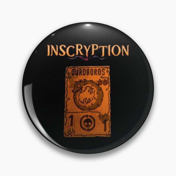 Item preview, Inscryption Psychological Horror Ouroboros Card Game Halloween Scary Spooky Dark Escape-room Puzzles designed and sold by Xeuno.