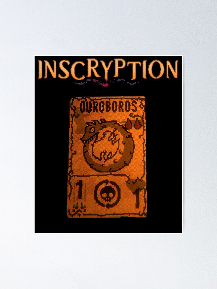 "Inscryption Psychological Horror Ouroboros Card Game Halloween Scary Spooky Dark Escaperoom