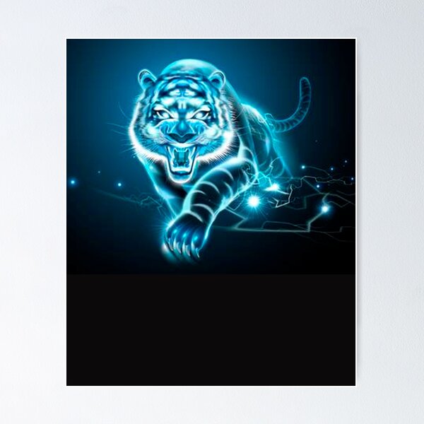 Neon Moody Tiger | Sticker