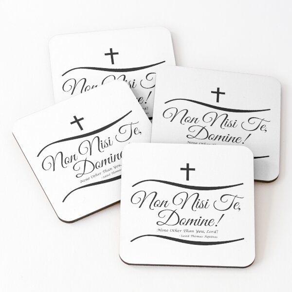 Item preview, Non Nisi Te Domine Quote - Saint Thomas Aquinas Saying designed and sold by molamode.