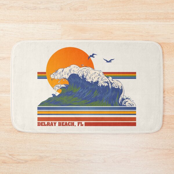 Item preview, Retro Delray Beach Florida 70s Style Tourist Souvenir designed and sold by ourkid.