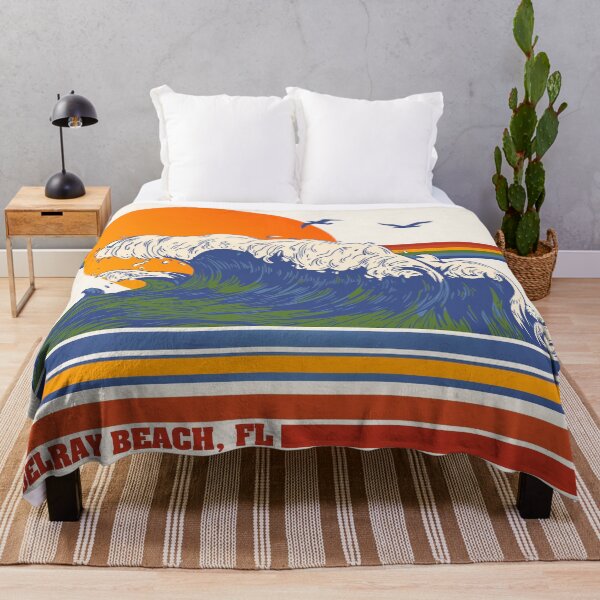 Item preview, Retro Delray Beach Florida 70s Style Tourist Souvenir designed and sold by ourkid.