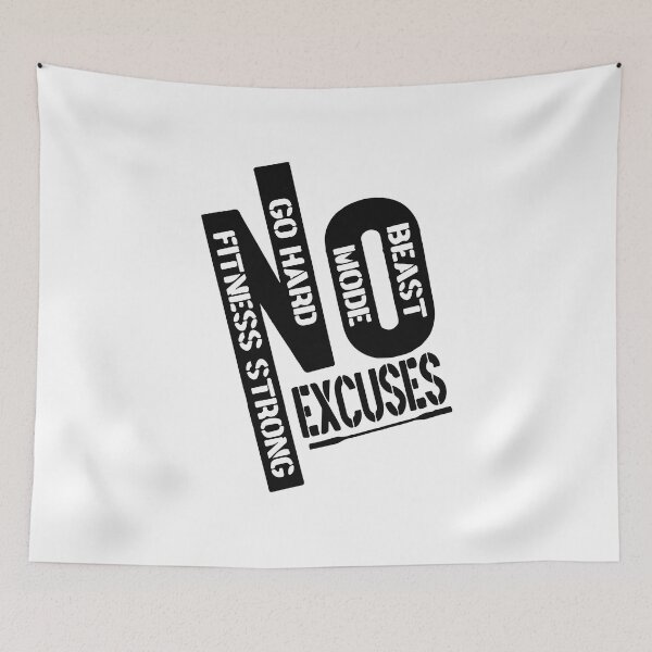 Item preview, NO EXCUSES designed and sold by Creativenetic.