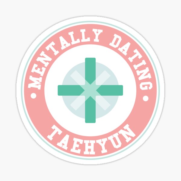 Artikel-Vorschau von Mental Dating TXT Taehyun Logo Runde, designt und verkauft von Morcawork.