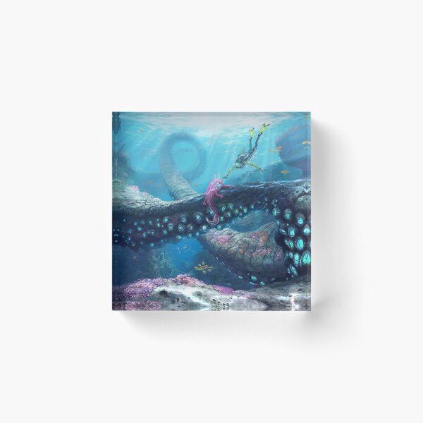 Subnautica Video Game Artwork Acrylic Block