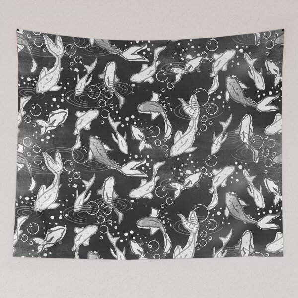 Item preview, Black Oriental Fishes designed and sold by Carolina Diaz.