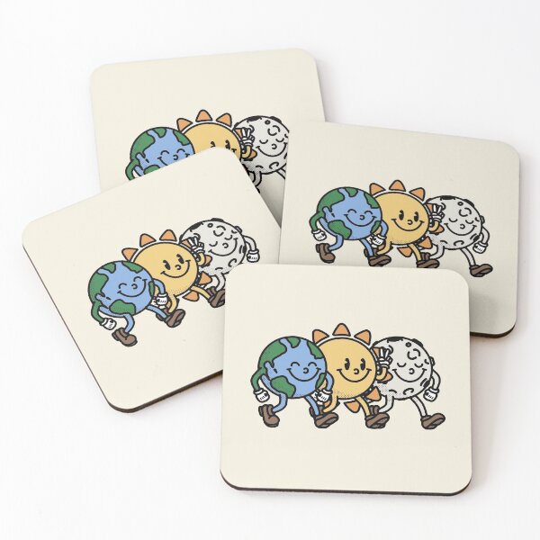 Item preview, Happy earth, sun and moon friends designed and sold by Studio Earthling.
