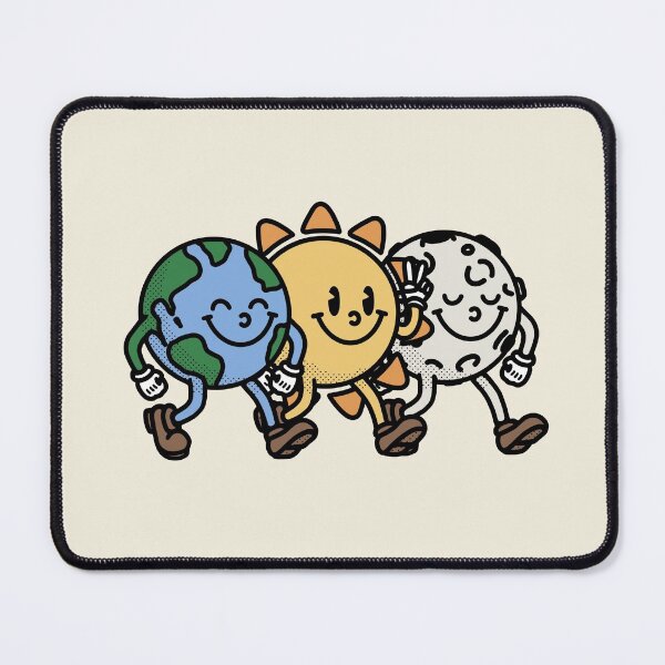 Item preview, Happy earth, sun and moon friends designed and sold by Studio Earthling.
