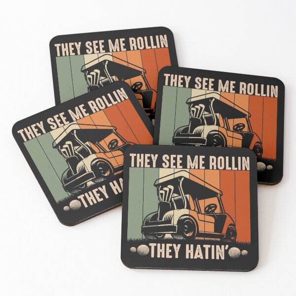 Item preview, They See Me Rollin They Hatin Funny Shirt Golfers Golf Cart designed and sold by CREATIVE-TEE.