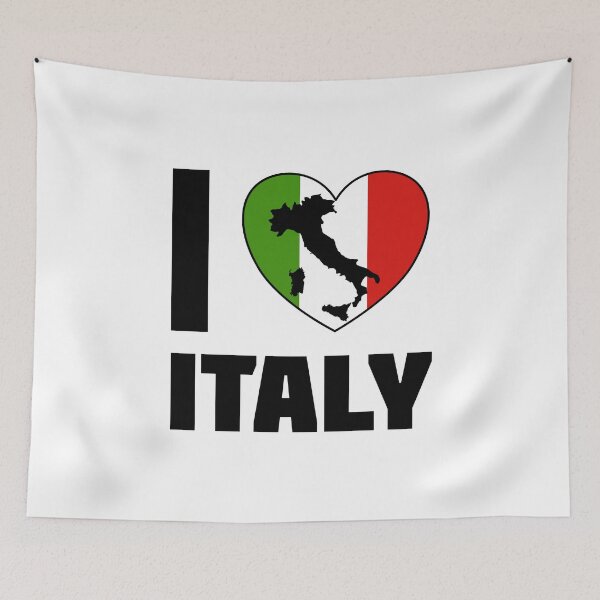 Item preview, I Love Italy - Italy Silhouette in Italian Heart designed and sold by molamode.