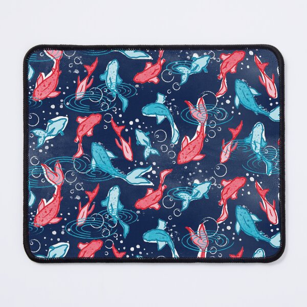 Item preview, Navy Oriental Fishes designed and sold by Carolina Diaz.